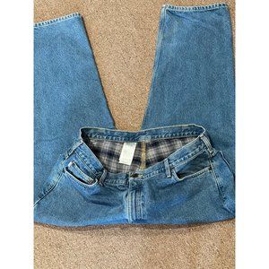Carhartt flannel lined relaxed fit jeans
